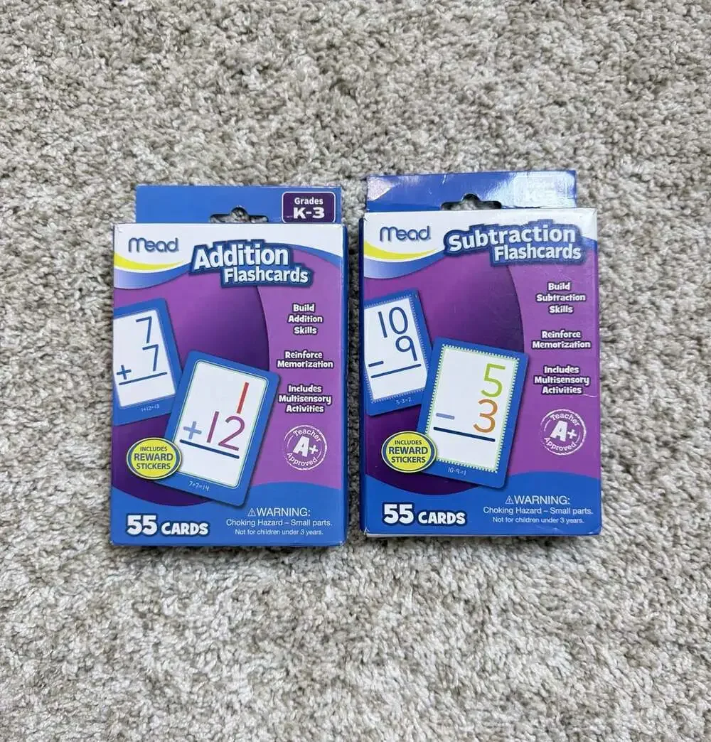 Mead Addition and Subtraction Flashcards Grades K-3 Set of 2